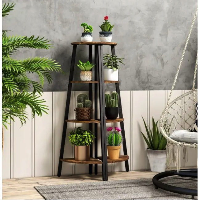 Этажерка Costway Leo угловая в стиле Loft