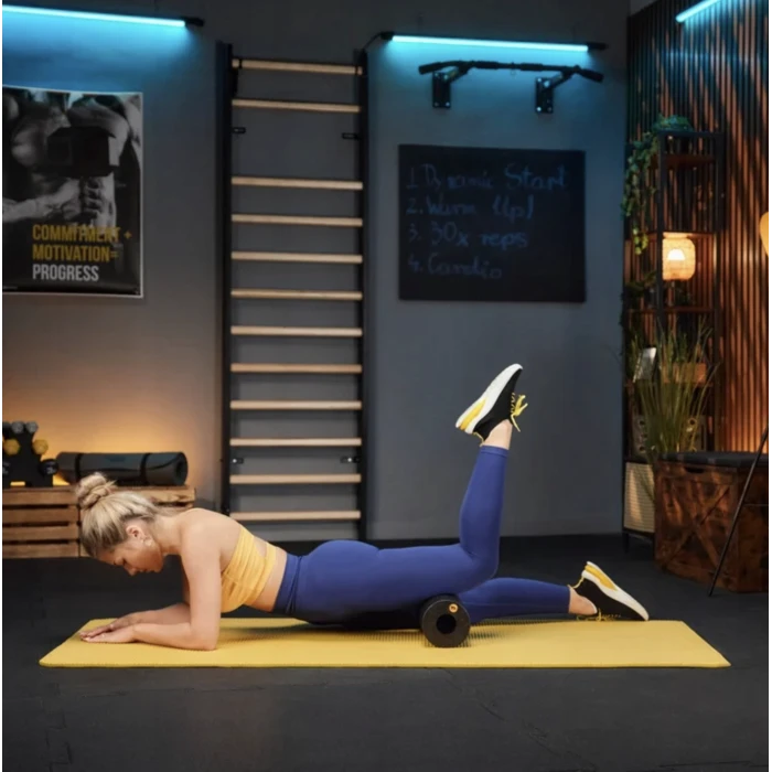 Роллер масажер гладкий Trex Sport TX-033EPR EPP 33см чорний