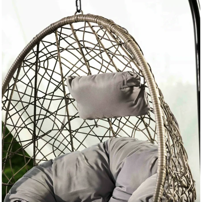 Подвесное кресло-кокон Di Volio Bacoli одноместное серый