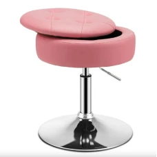 Крісло трансформер Costway Meri з місцем для зберігання рожевий