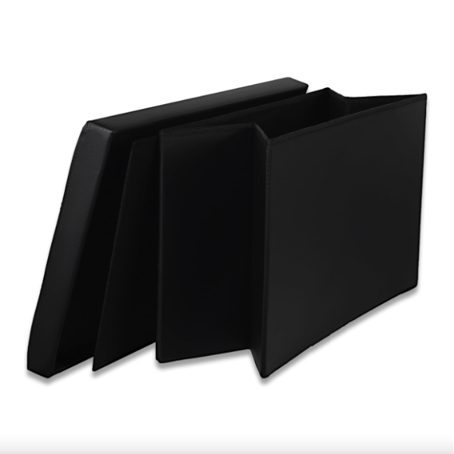 Пуф Leobert Mery 97 л экокожа черный