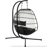 Подвесное кресло-кокон Di Volio Rona двухместное графитовое