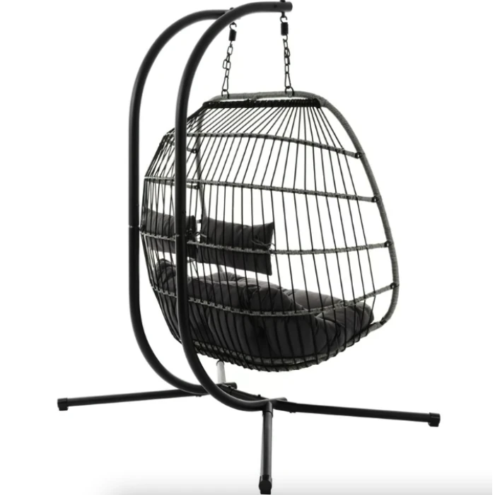 Подвесное кресло-кокон Di Volio Rona двухместное графитовое