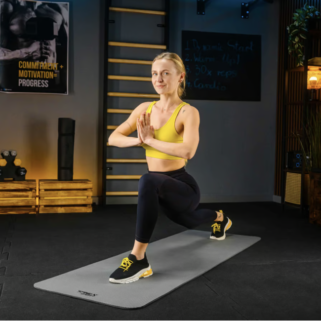 Коврик для йоги Trex Sport TX-018NGM NBR 1см 180х60 серый