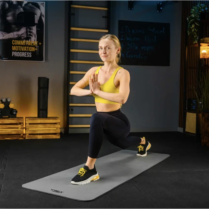 Коврик для йоги Trex Sport TX-018NGM NBR 1см 180х60 серый