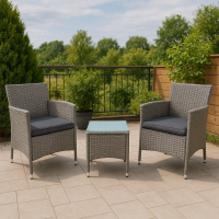 Комплект садових меблів меблі Di Volio Siena сірий/графітовий