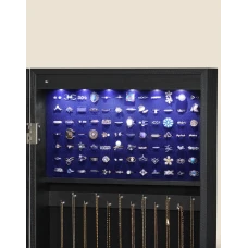 Дзеркало-шафа Leobert Kors з підсвіткою в стилі Loft чорний