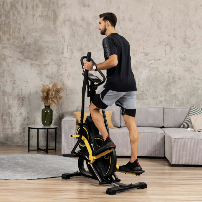 Орбітрек магнітний Hop-Sport HS-450B Dynamic чорно-жовтий