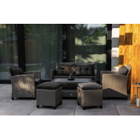 Набір садових меблів Di Volio Firenze сірий/графітовий