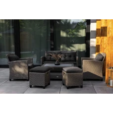 Набір садових меблів Di Volio Firenze сірий/графітовий