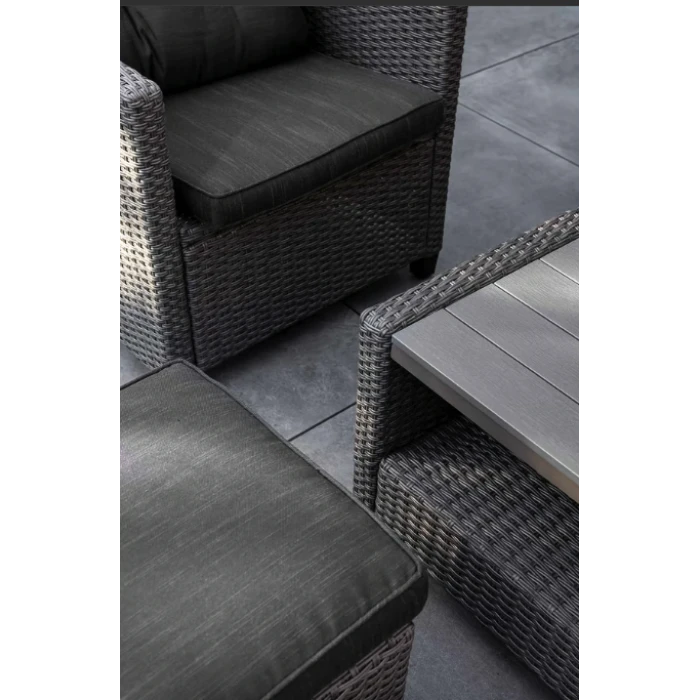 Набір садових меблів Di Volio Firenze сірий/графітовий