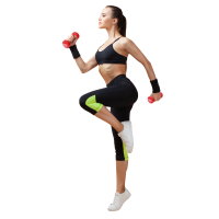 Гантелі для фітнесу вінілові круглі York Fitness 2х0,5кг рожевий