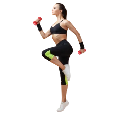 Гантелі для фітнесу вінілові круглі York Fitness 2х0,5кг рожевий