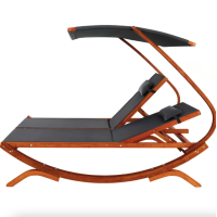 Садовый шезлонг Di Volio Pionza двухместный серый