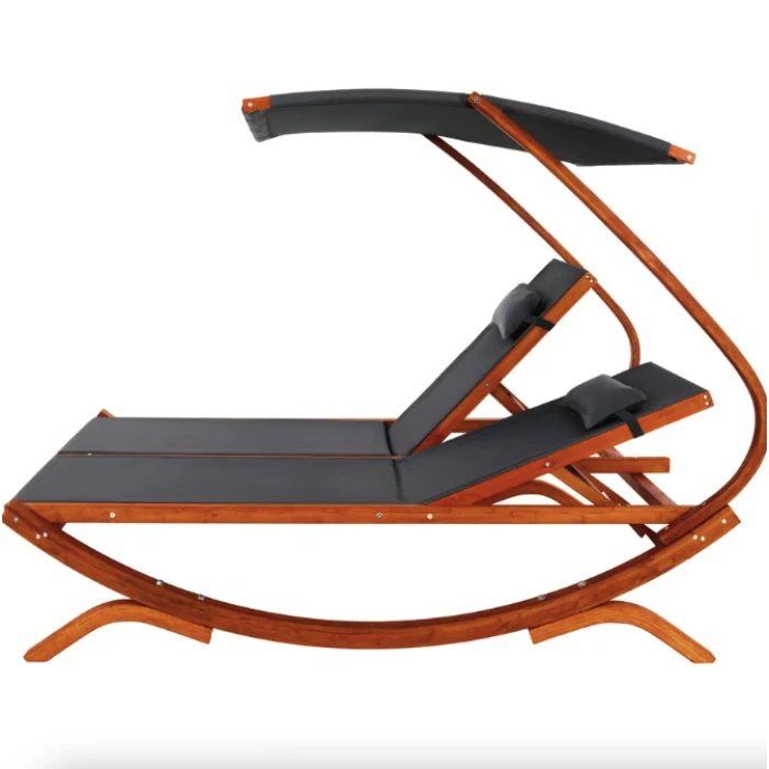 Садовый шезлонг Di Volio Pionza двухместный серый