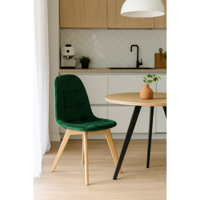 Кресло Leobert Bora бархатное темно-зеленый