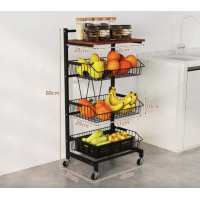 Стеллаж Costway Vroda мобильный в стиле Loft