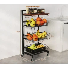 Стеллаж Costway Vroda мобильный в стиле Loft