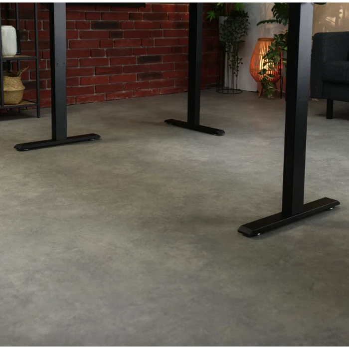 Компьютерный угловой стол Di Volio Montaro с регулируемой высотой черный