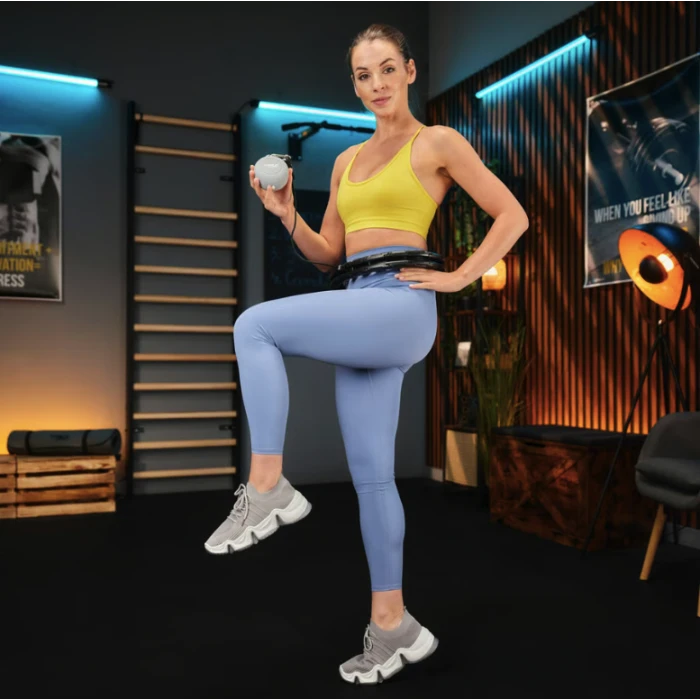 Хулахуп Trex Sport TX-010CHH массажный с утяжелителем черный