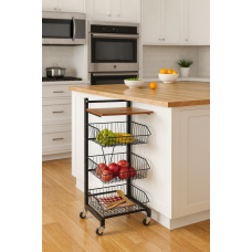 Стеллаж Costway Vroda мобильный в стиле Loft