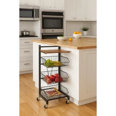 Стеллаж Costway Vroda мобильный в стиле Loft