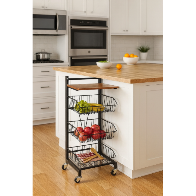 Стеллаж Costway Vroda мобильный в стиле Loft