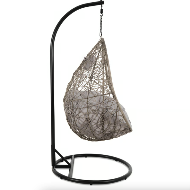 Підвісне крісло-кокон Di Volio Bacoli одномісне сірий