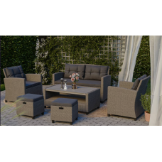 Набор садовой мебели Di Volio Firenze серый/графитовый