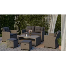 Набор садовой мебели Di Volio Firenze серый/графитовый