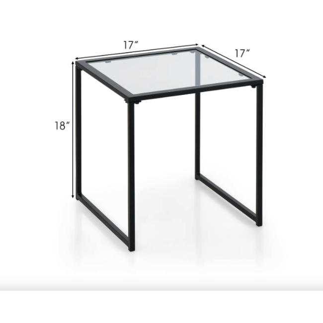 Садовий стіл Costway Trotten з металевим каркасом