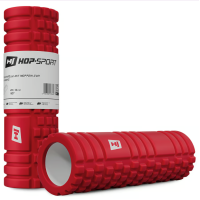 Роллер массажер (валик, ролик) Hop-Sport EVA 45см красный