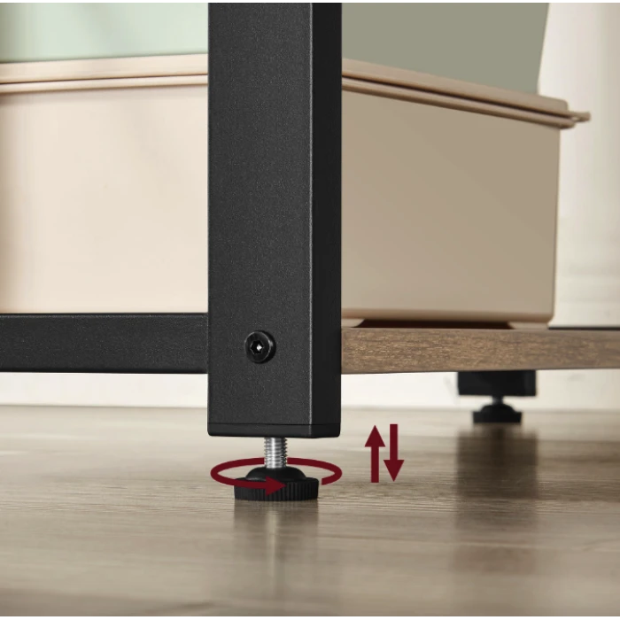 Компьютерный стол Leobert Devoko с боковыми полками в стиле Loft натуральный