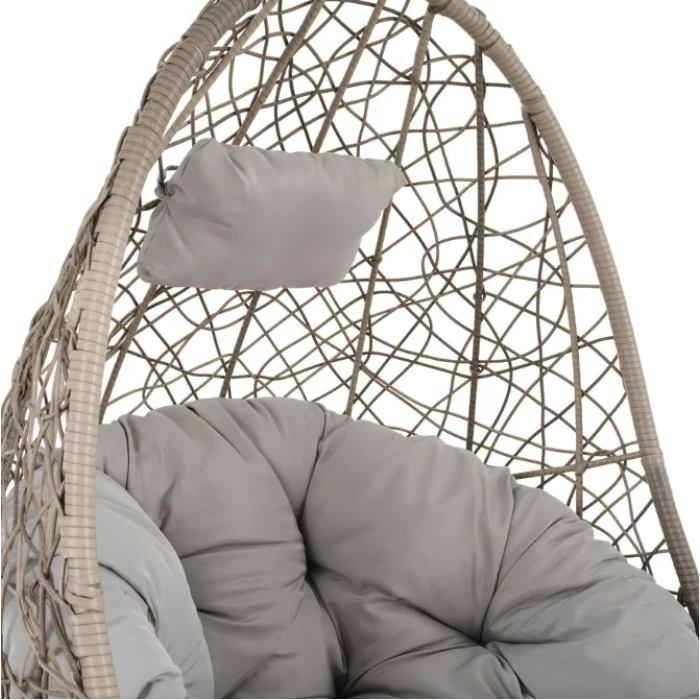 Подвесное кресло-кокон Di Volio Bacoli одноместное серый