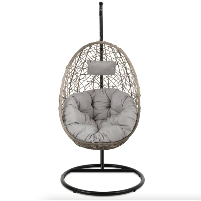 Підвісне крісло-кокон Di Volio Bacoli одномісне сірий