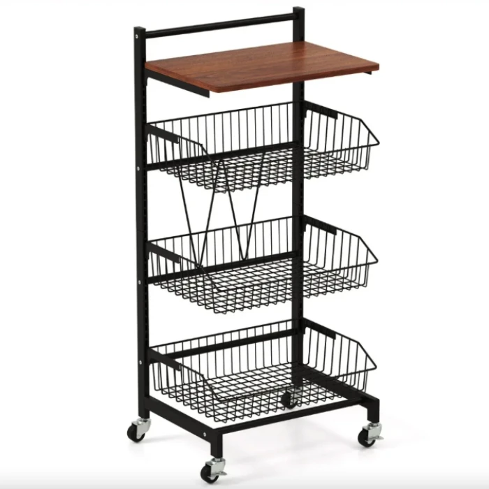 Стелаж Costway Vroda мобільний в стилі Loft