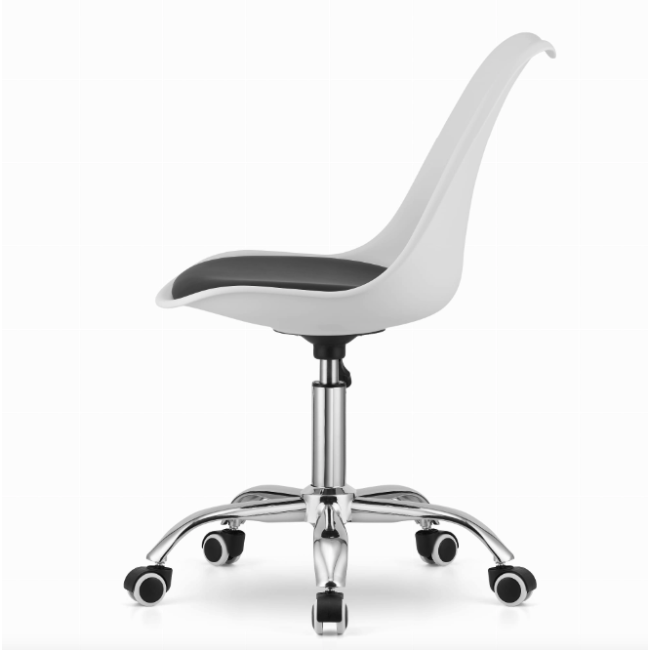 Офісне крісло Leobert Alba біло-чорний