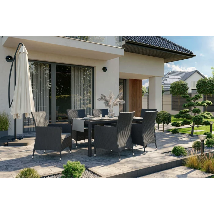 Садовая мебель Di Volio VERONA 6+1 серый/серый