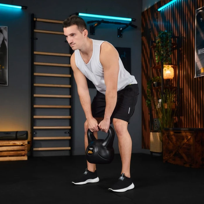 Гиря виниловая 20кг Trex Sport TX-020CKB черный