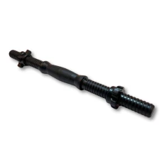 Гриф гантельний Trex Sport TX 42см (25мм) з пласт. гайками чорний