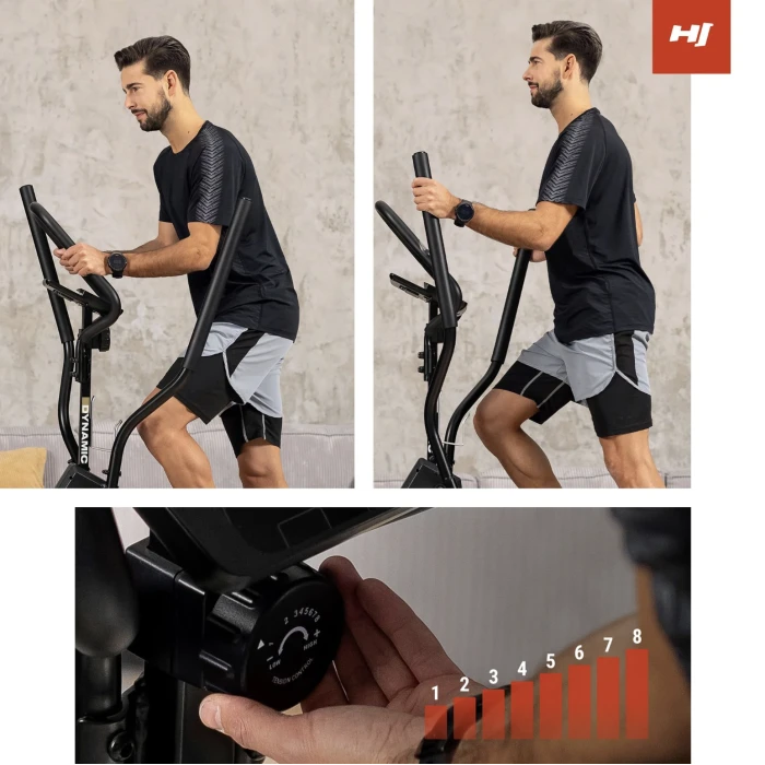 Орбитрек магнитный Hop-Sport HS-450B Dynamic черно-золотистый