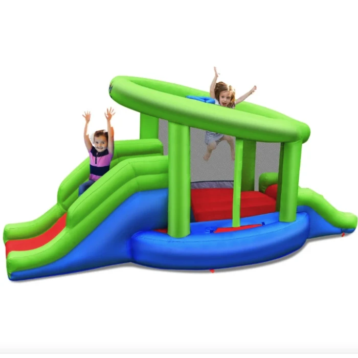 Надувний Costway Castillo подвійний баскетбольний будинок (без вентилятора)