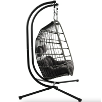 Подвесное кресло-кокон Di Volio Rona двухместное графитовое