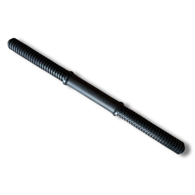 Гриф гантельний 45см (30мм) з пласт. гайками (чорний)