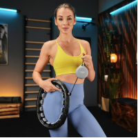 Хулахуп Trex Sport TX-010CHH масажний з обважнювачем чорний