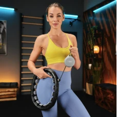 Хулахуп Trex Sport TX-010CHH массажный с утяжелителем черный