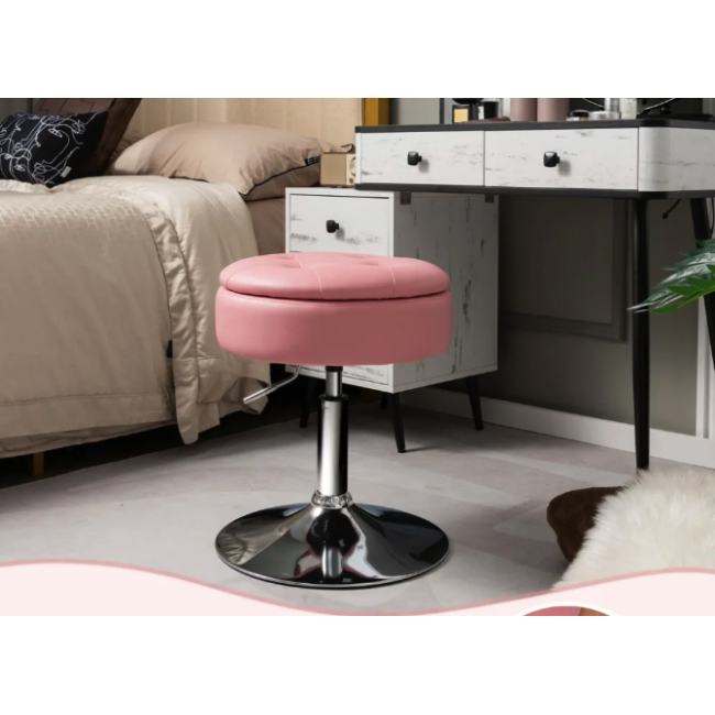 Крісло трансформер Costway Meri з місцем для зберігання рожевий