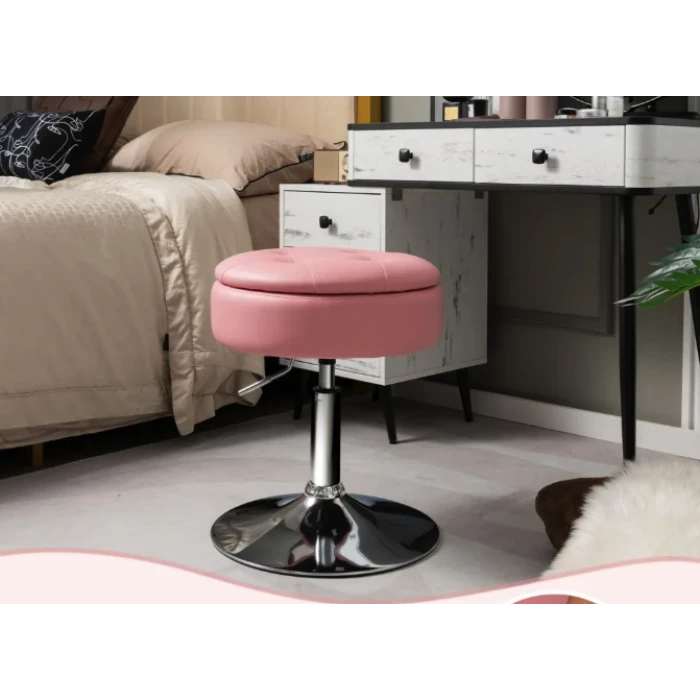 Крісло трансформер Costway Meri з місцем для зберігання рожевий