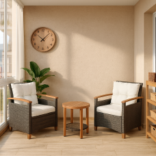 Комплект садовой мебели Di Volio Arde коричневый/кремовый