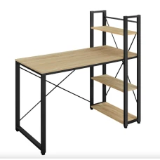 Комп'ютерний стіл Leobert Devoko з боковими полицями у стилі Loft натуральний